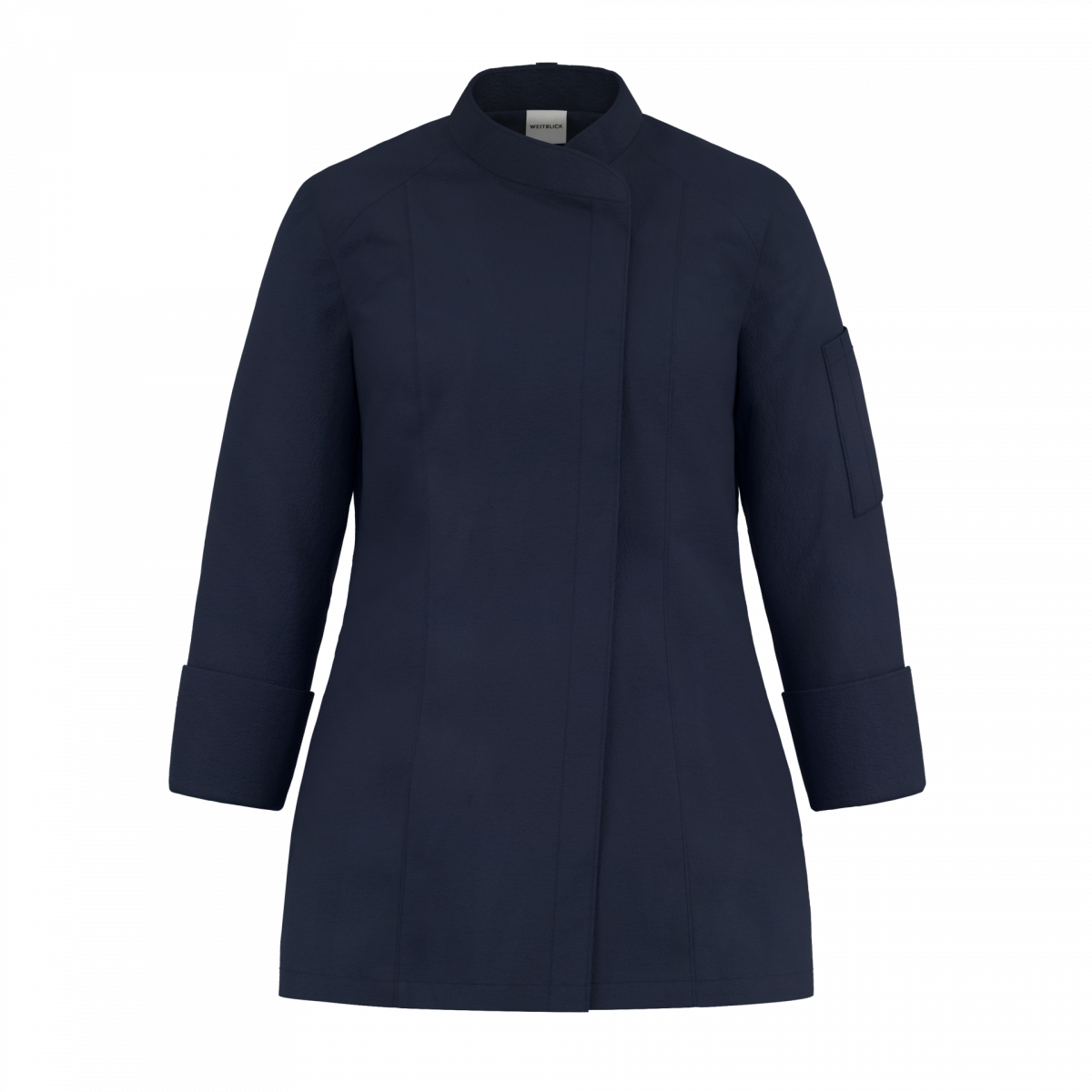 Neue Barjacke - Linh Nguyen - WEITBLICK - CO:LAB - Vorderansicht - Damenmodell - Gastronomie - Hotellerie